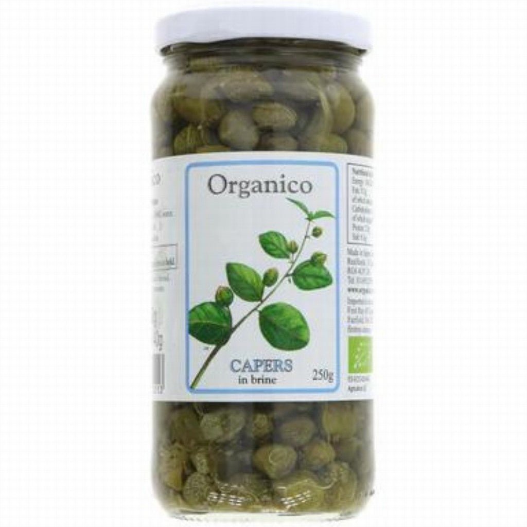 Realfoods Organic Capers 250G - Earthfare Supermarket - 5034210130153