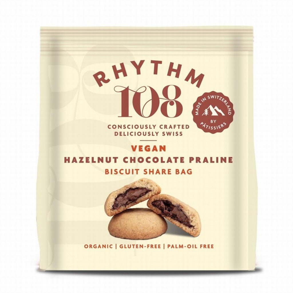 Rhythm 108 Hazelnut Praline Sharing Bag 135G - Earthfare Supermarket - 7640155340465