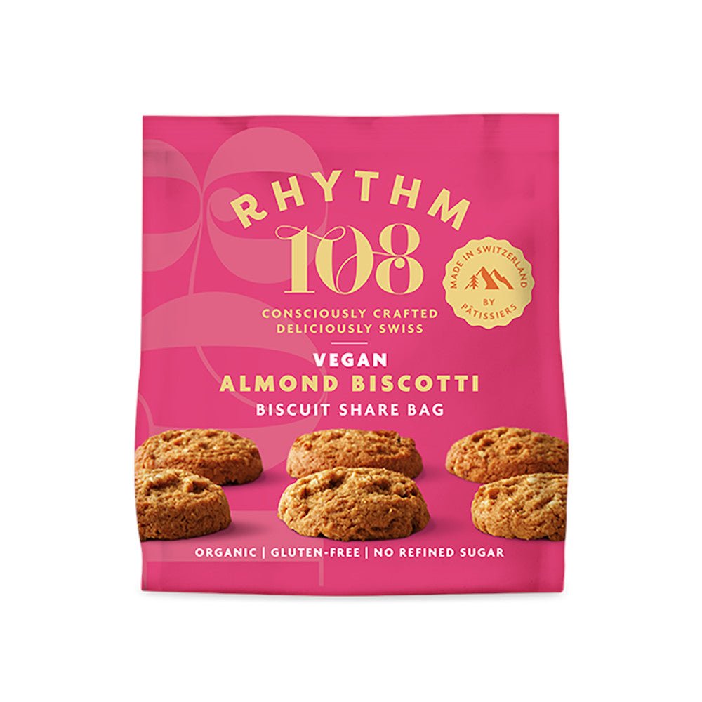 Rhythm 108 Organic Biscotti Sharing Bag 135G - Earthfare Supermarket - 7640155340526