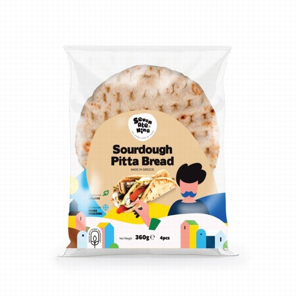 Seven Ate Nine Sourdough Pitta Bread - Earthfare Supermarket - 5200408802250