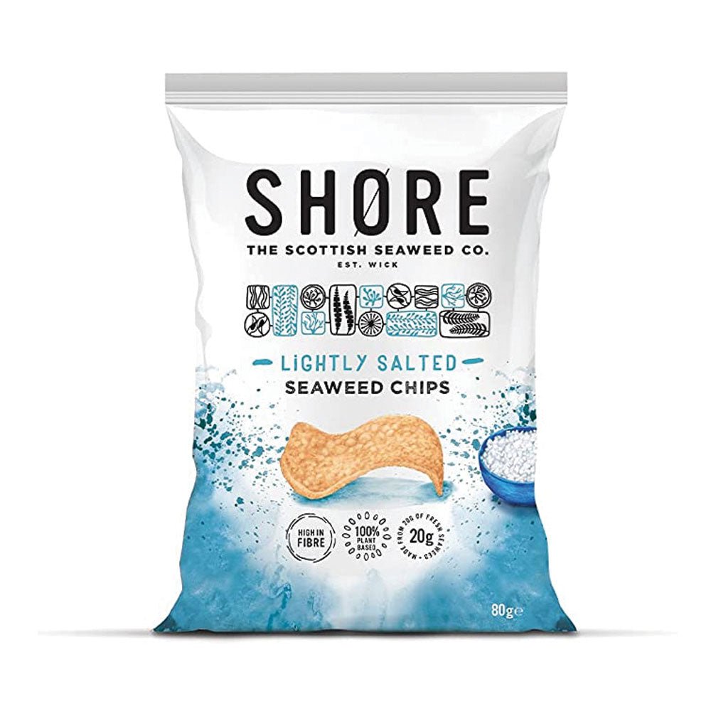 Shore Seaweed Lightly Salted Seaweed Chips 80G - Earthfare Supermarket - 5060567680195