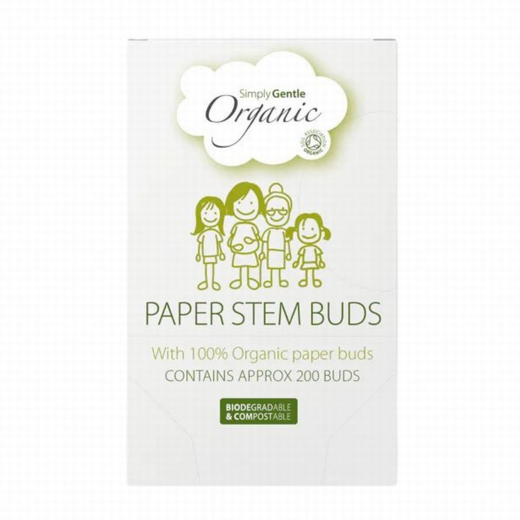 Simply Gentle Organic Cotton Wool Buds - Earthfare Supermarket - 5009680002118