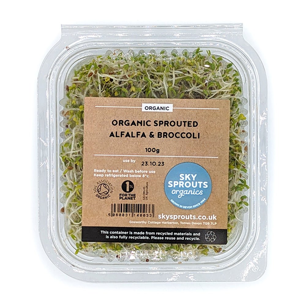 Sky Sprouts Organic Sprouted Alfalfa & Broccoli - Earthfare Supermarket - 5060031140033