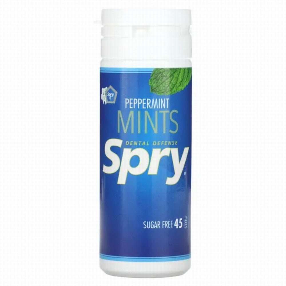 Spry Mints With Xylitol Peppermint 45 - Earthfare Supermarket - 700596000971