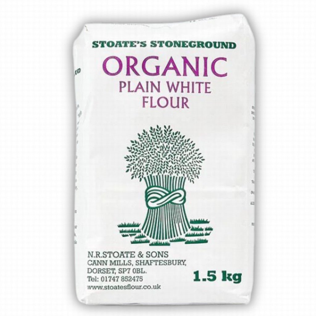 Stoates Organic Plain Flour 1.5KG - Earthfare Supermarket - 754311556847
