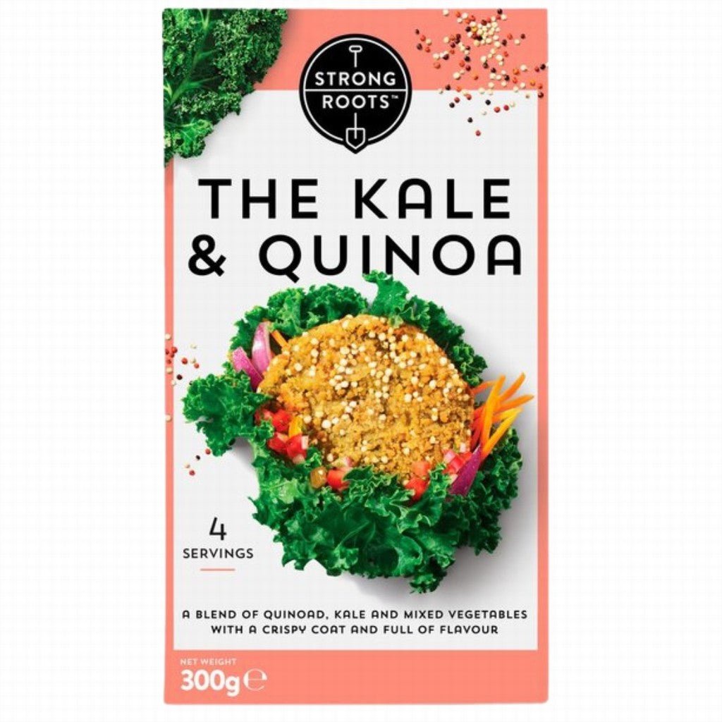 Strong Roots Kale And Quinoa Burgers - Earthfare Supermarket - 5391528181056