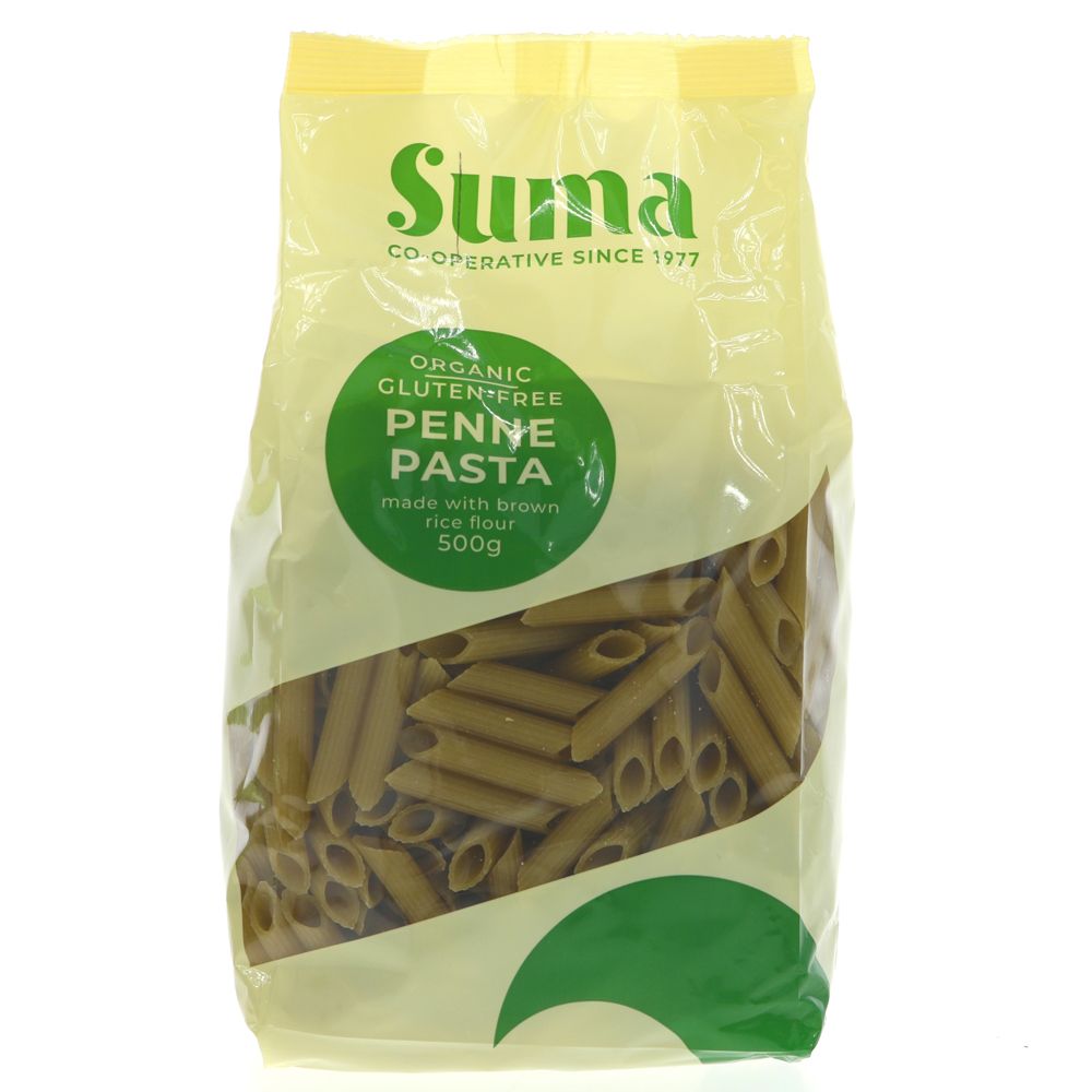 Suma Organic Brown Rice Penne Pasta - Earthfare Supermarket - 5017601041450