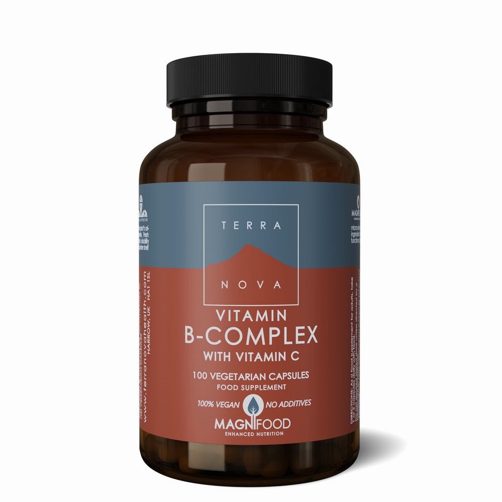 Terranova B Complex With Vitamin C 100Caps - Earthfare Supermarket - 5060203790202