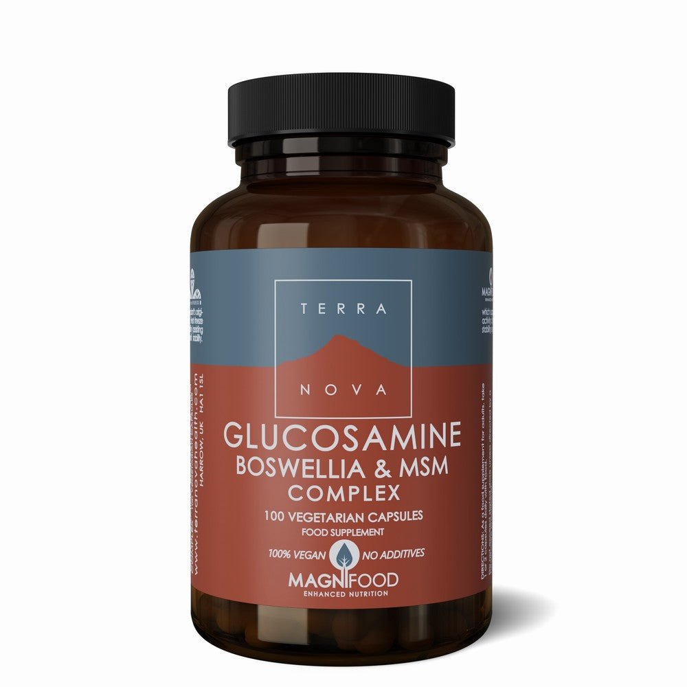 Terranova Glucosamine Boswellia & Msm Complex 100Caps - Earthfare Supermarket - 5060203791698