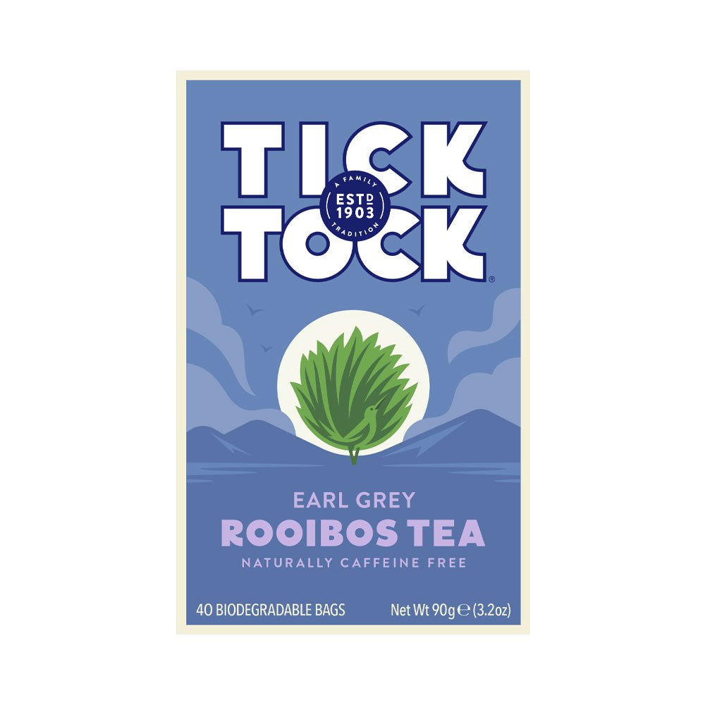 Tick Tock Rooibos Earl Grey 40 Bags - Earthfare Supermarket - 5032558022994