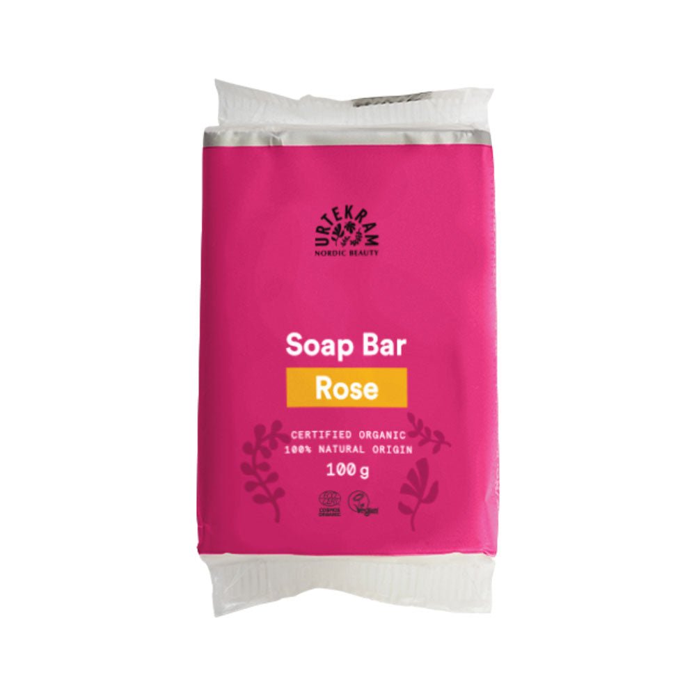 Urtekram Organic Soap Bar Rose - Earthfare Supermarket - 5765228838631