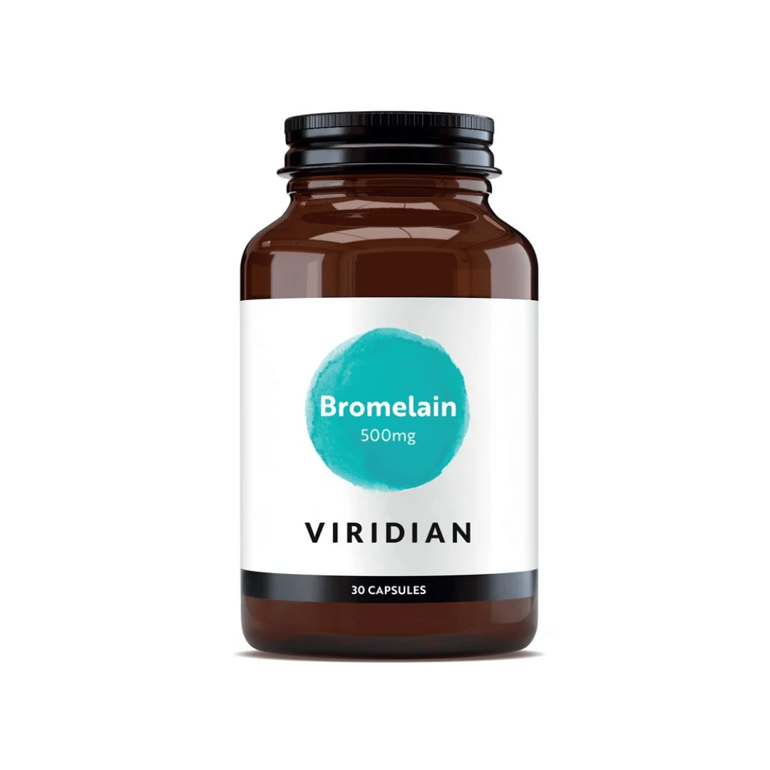 Viridian Bromelain 500mg 30 caps - Earthfare Supermarket - 5060003594758