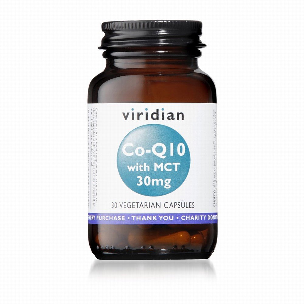 Viridian CoQ10 30Mg & Mct 30 Caps - Earthfare Supermarket - 5060003593607