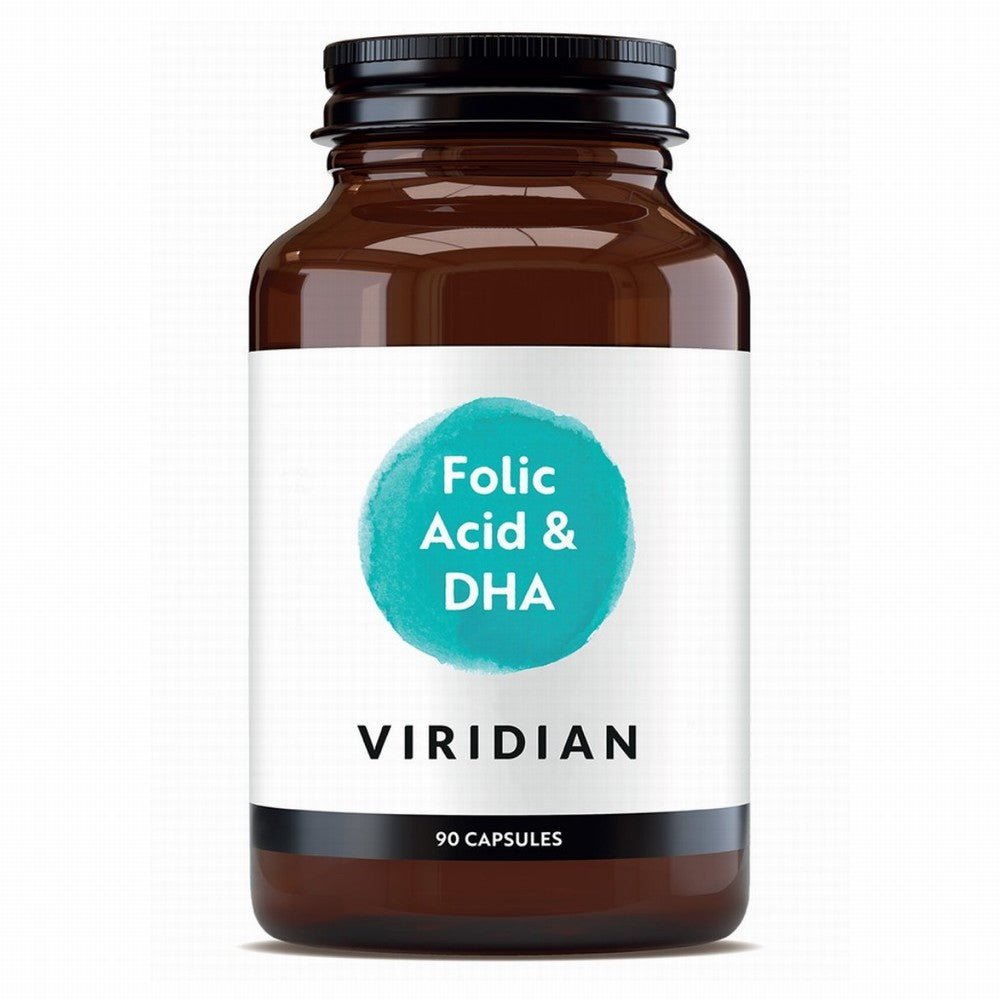 Viridian Folic Acid With DHA 90caps - Earthfare Supermarket - 5060003592075