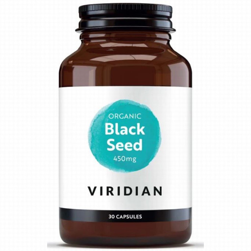 Viridian Organic Black Seed Oil 450mg - 30 capsules - Earthfare Supermarket - 5060003599432