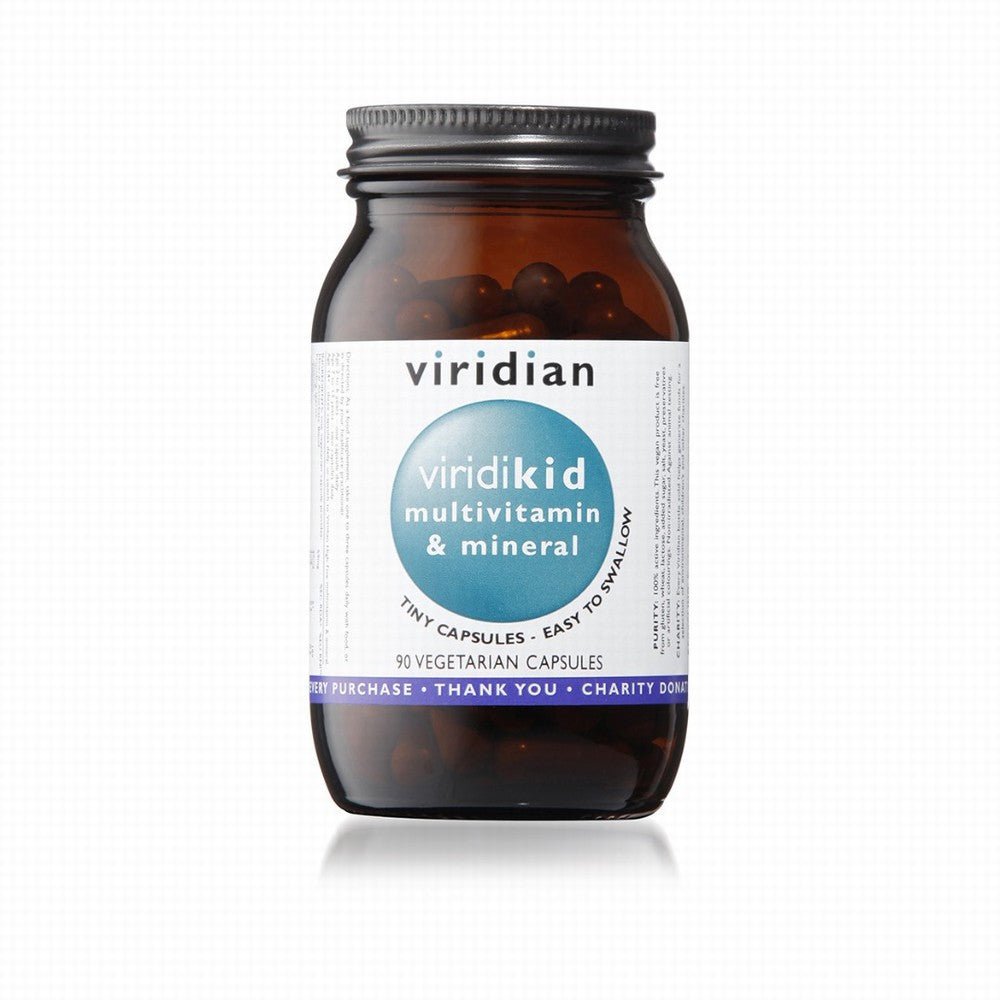 Viridian Viridikid Multivitamin Veg Caps 90 - Earthfare Supermarket - 5060003591252