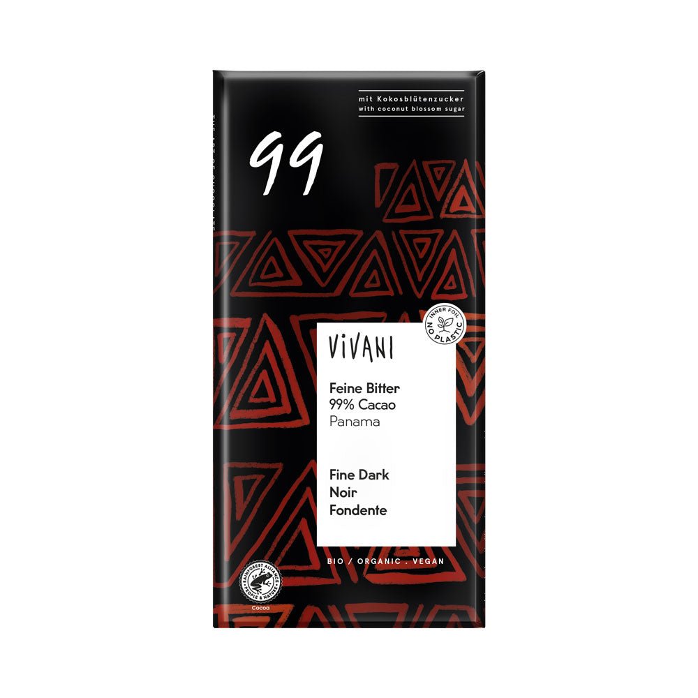 Vivani Organic Fine Dark 99% Cacao - Earthfare Supermarket - 4044889002904