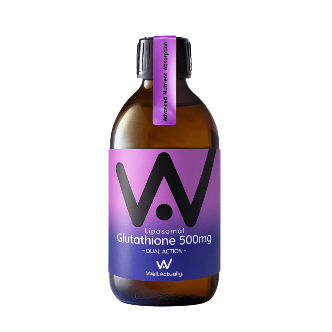 Well Actually Liposomal Glutathione Dual Action 500mg - Earthfare Supermarket - 5060298861634