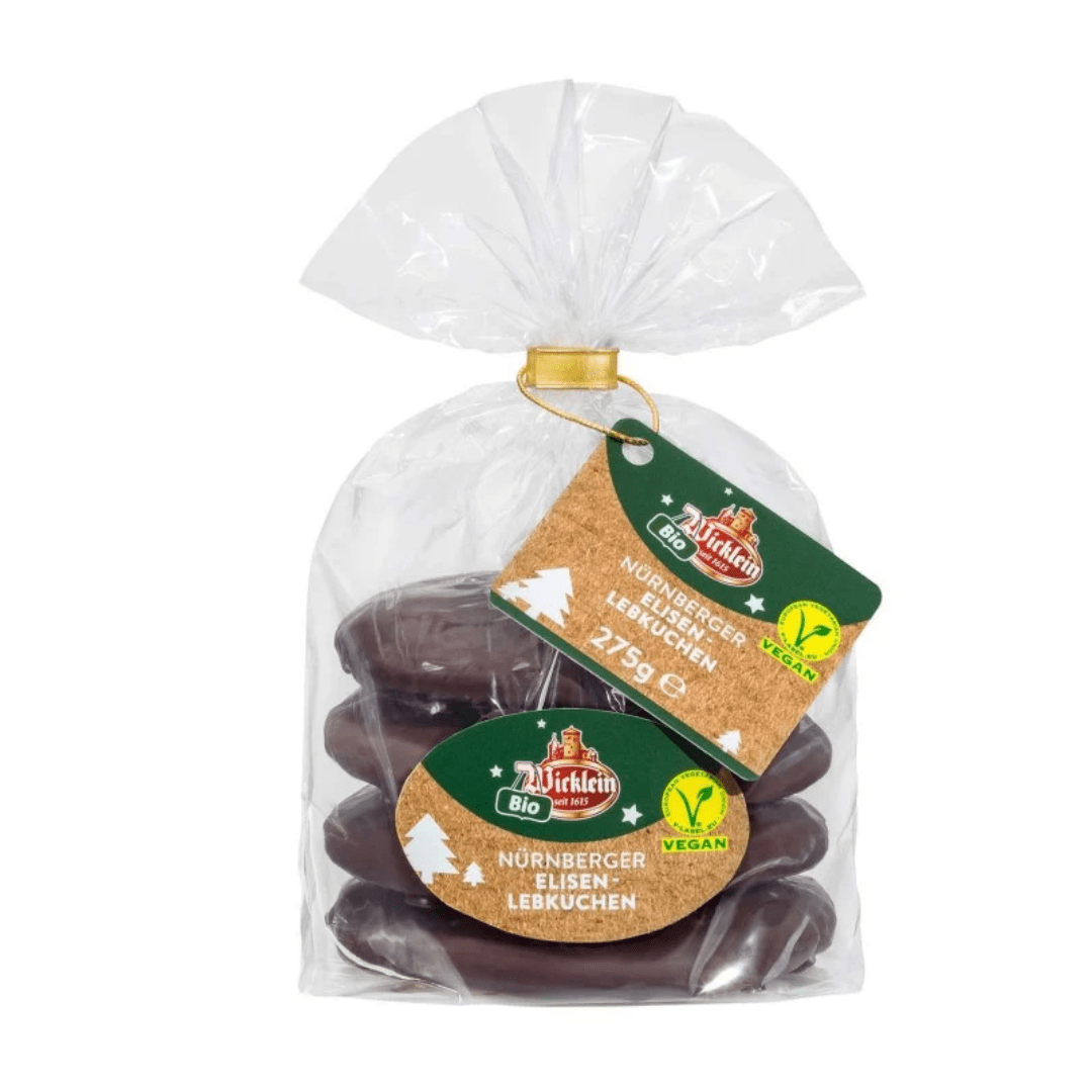 Wicklein Organic Vegan Elisen Lebkuchen 275g - Earthfare Supermarket - 4008355 038712
